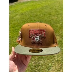 Pittsburgh Pirates Men’s Three Rivers Heavy Metallic Bourbon 2-tone 59Fifty 71/4